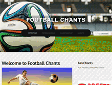 Tablet Screenshot of footballchants.org